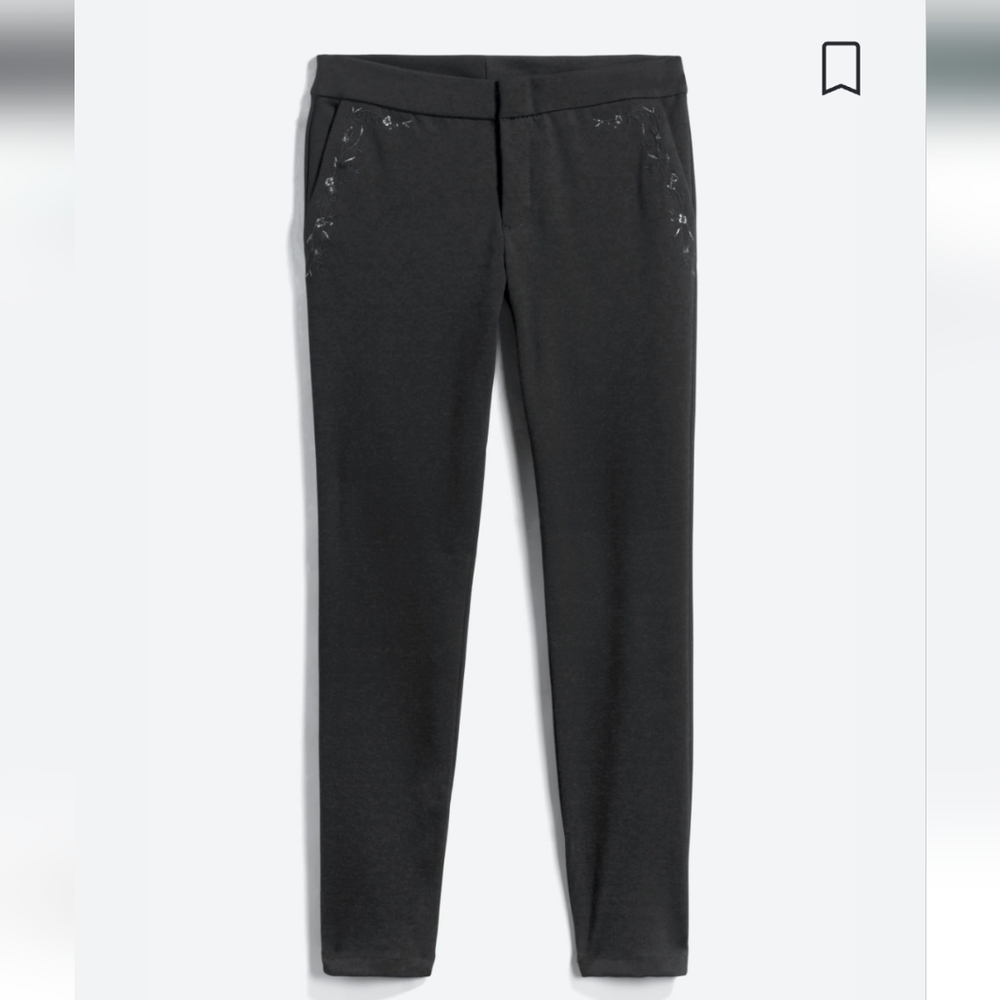 Kut from the Kloth embroidered black pants size 22W
